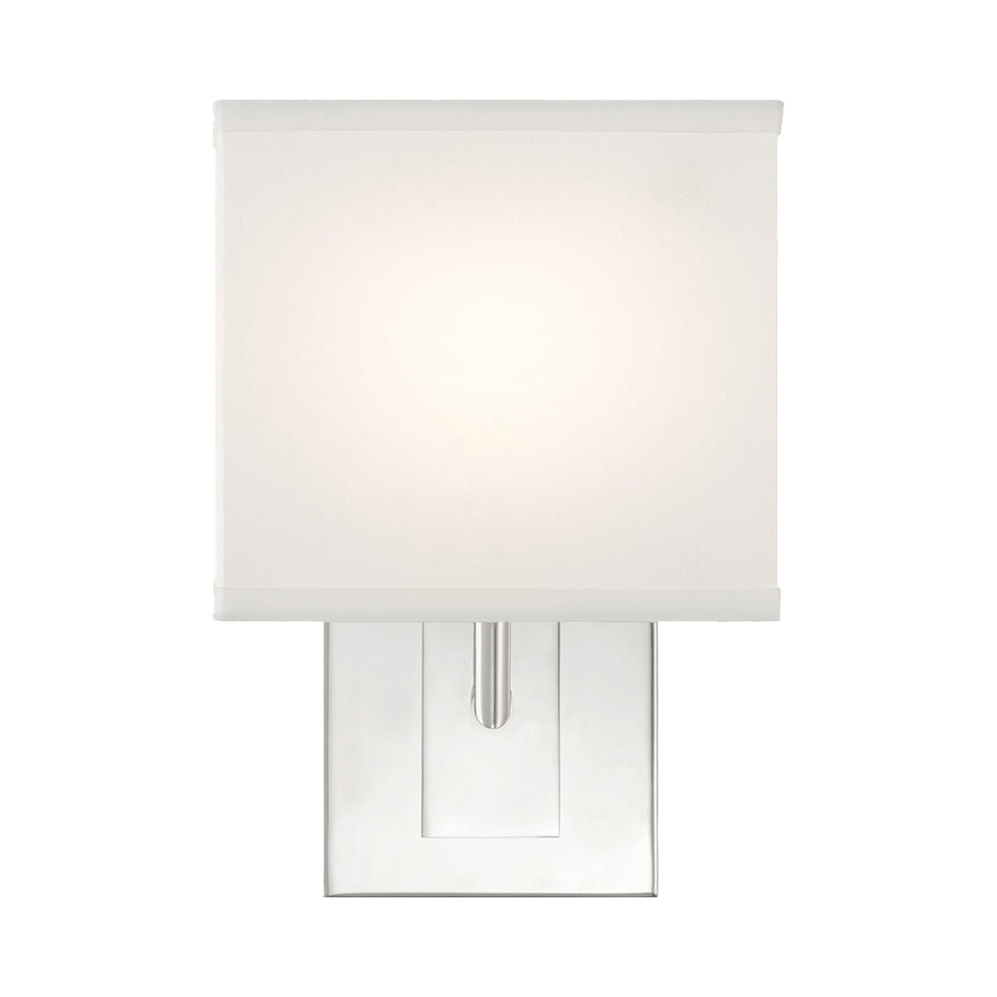 Brent Wall Light in Polished Nickel (10-Inch).