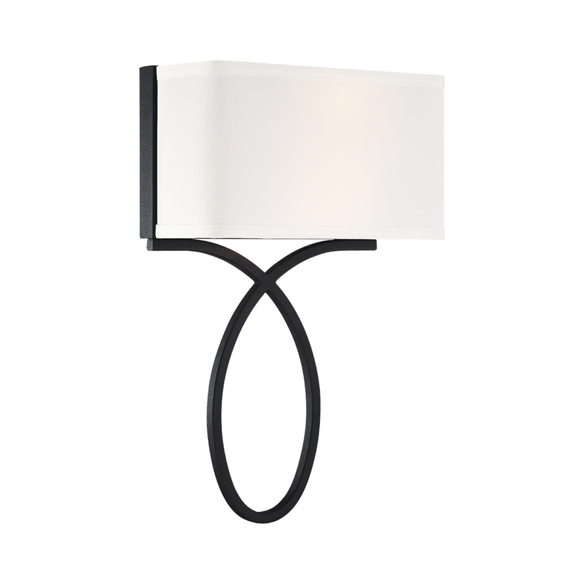 Brinkley Wall Light in Black Forged.