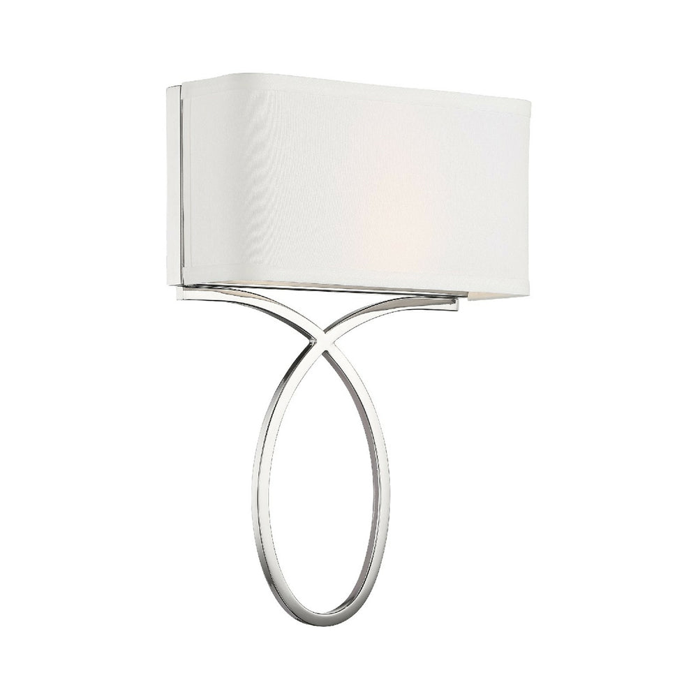 Brinkley Wall Light in Polished Nickel.