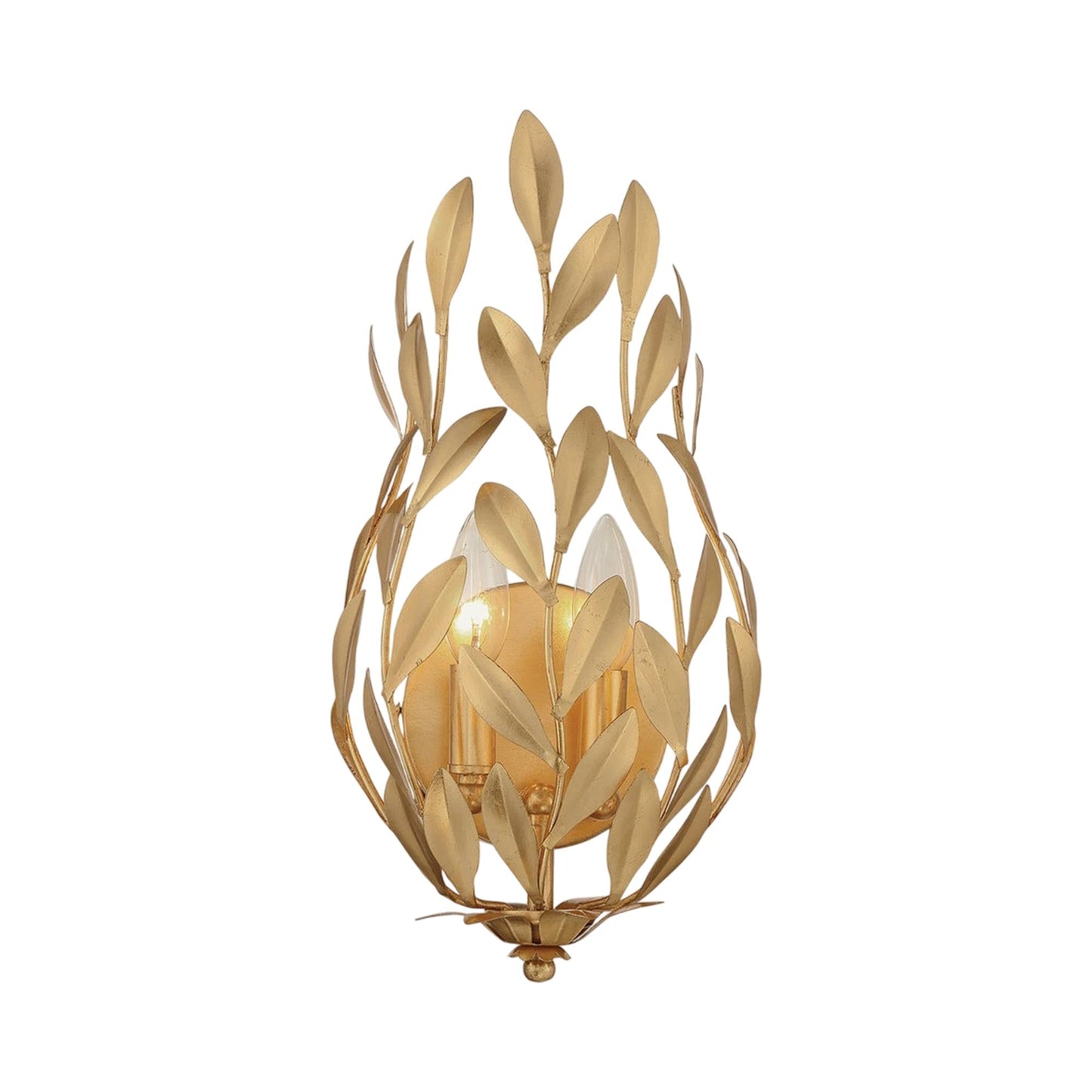Broche 561 Wall Light in Antique Gold.