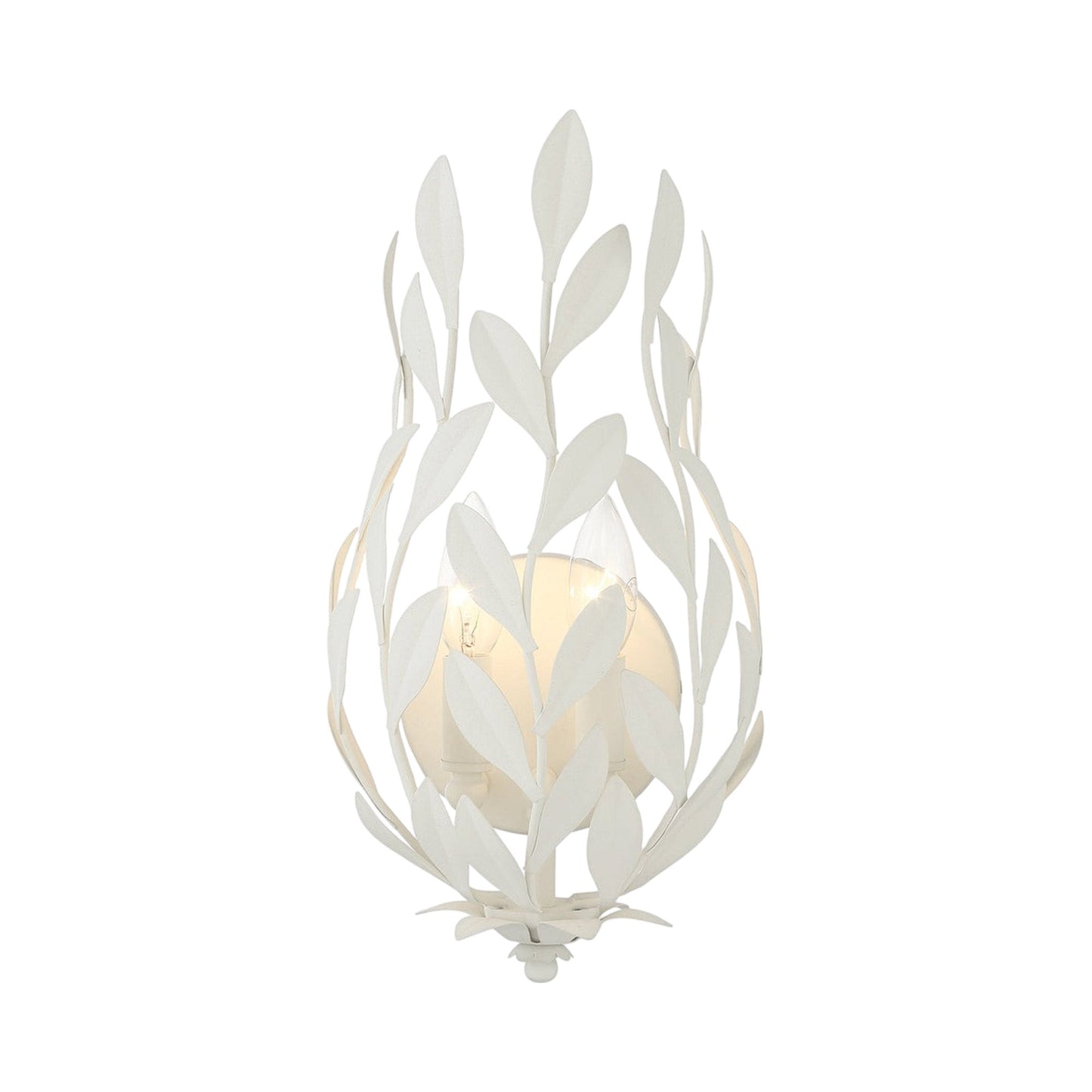 Broche 561 Wall Light in Matte White.