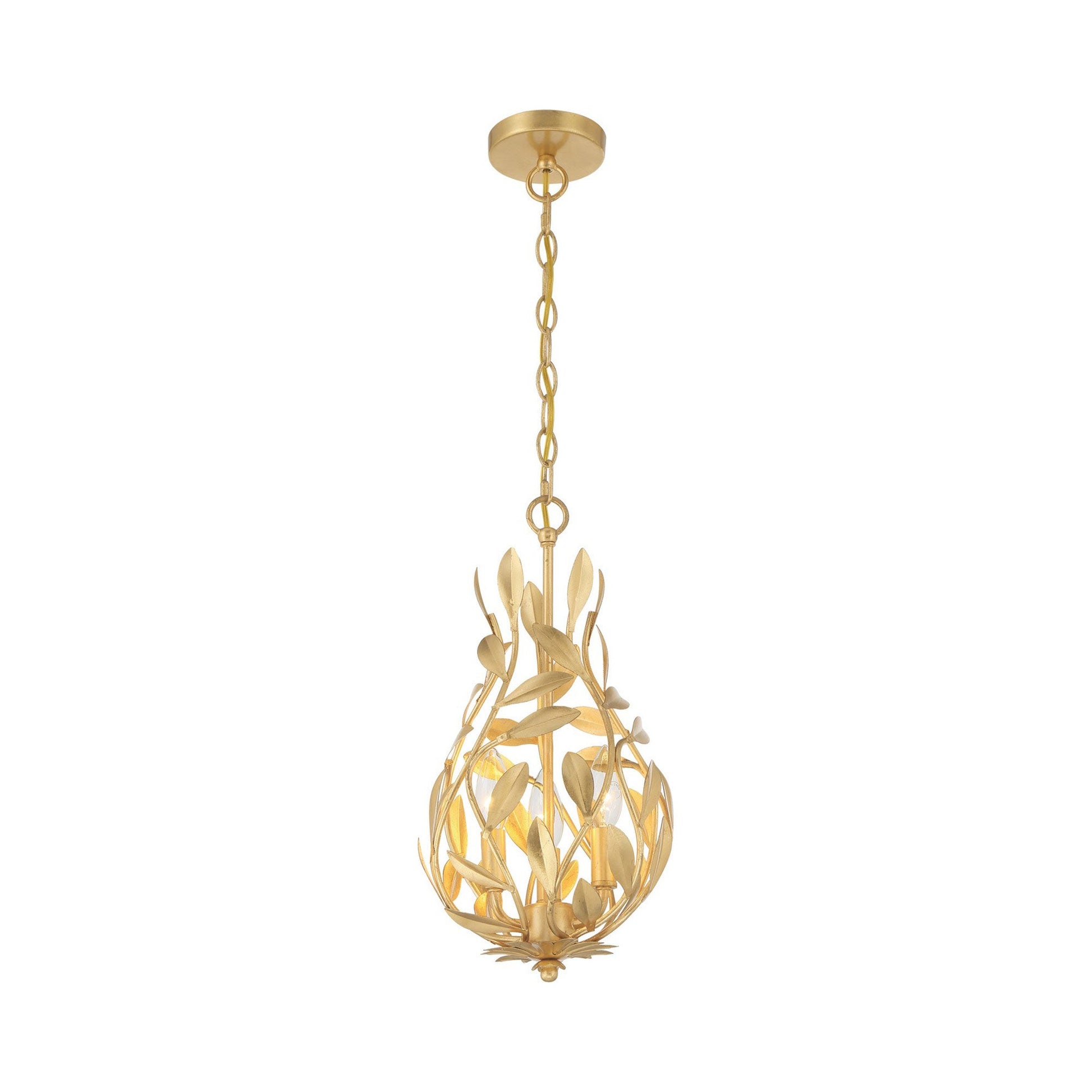 Broche 565 Chandelier in Antique Gold.