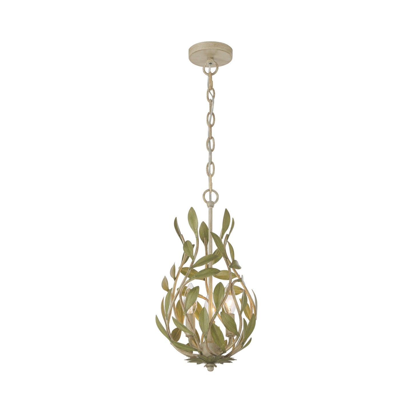 Broche 565 Chandelier in Champagne Green Tea.