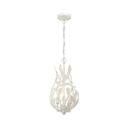 Broche 565 Chandelier in Matte White.