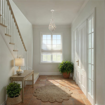 Broche 565 Chandelier in hallway.