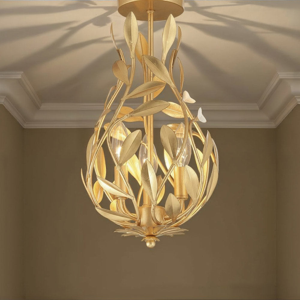 Broche 565 Semi Flush Mount Ceiling Light in Detail.