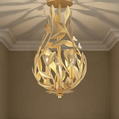 Broche 565 Semi Flush Mount Ceiling Light in Detail.