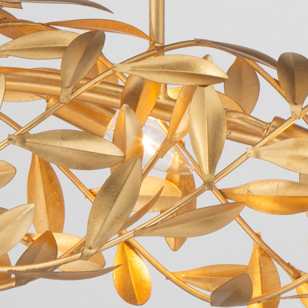 Broche 567 Linear Chandelier in Detail.