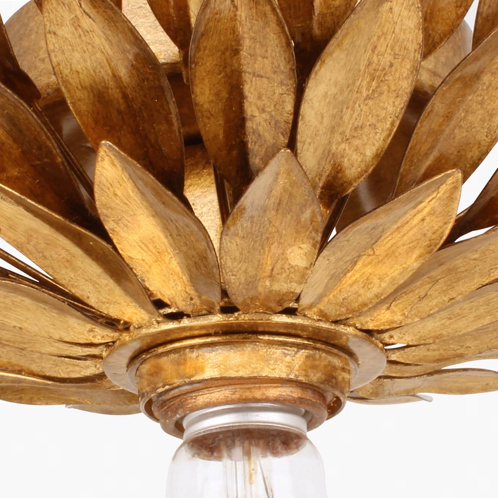 Broche Flower Flush Mount Ceiling Light in Detail.