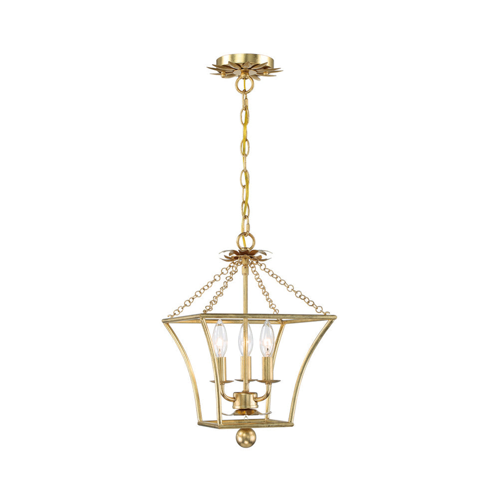 Broche Lantern Chandelier in Detail.