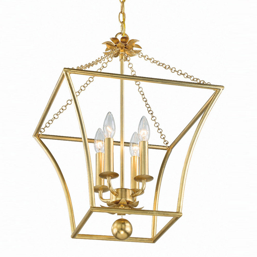 Broche Lantern Chandelier in Detail.