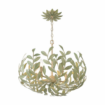 Broche Leaf Chandelier in Detail.