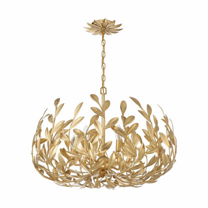 Broche Leaf Chandelier in Detail.