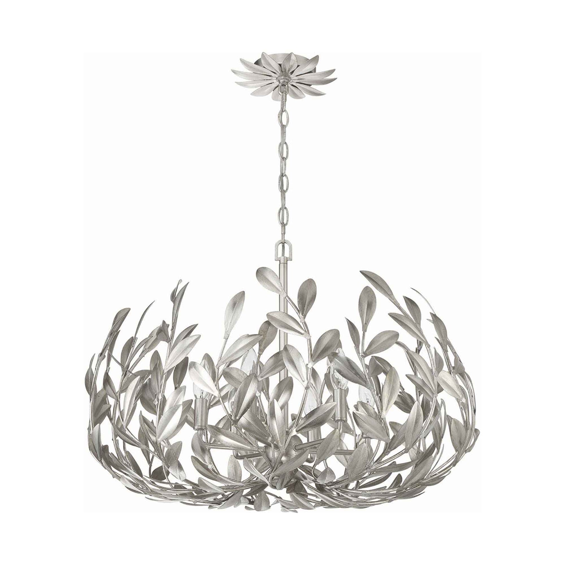 Broche Leaf Chandelier in Detail.