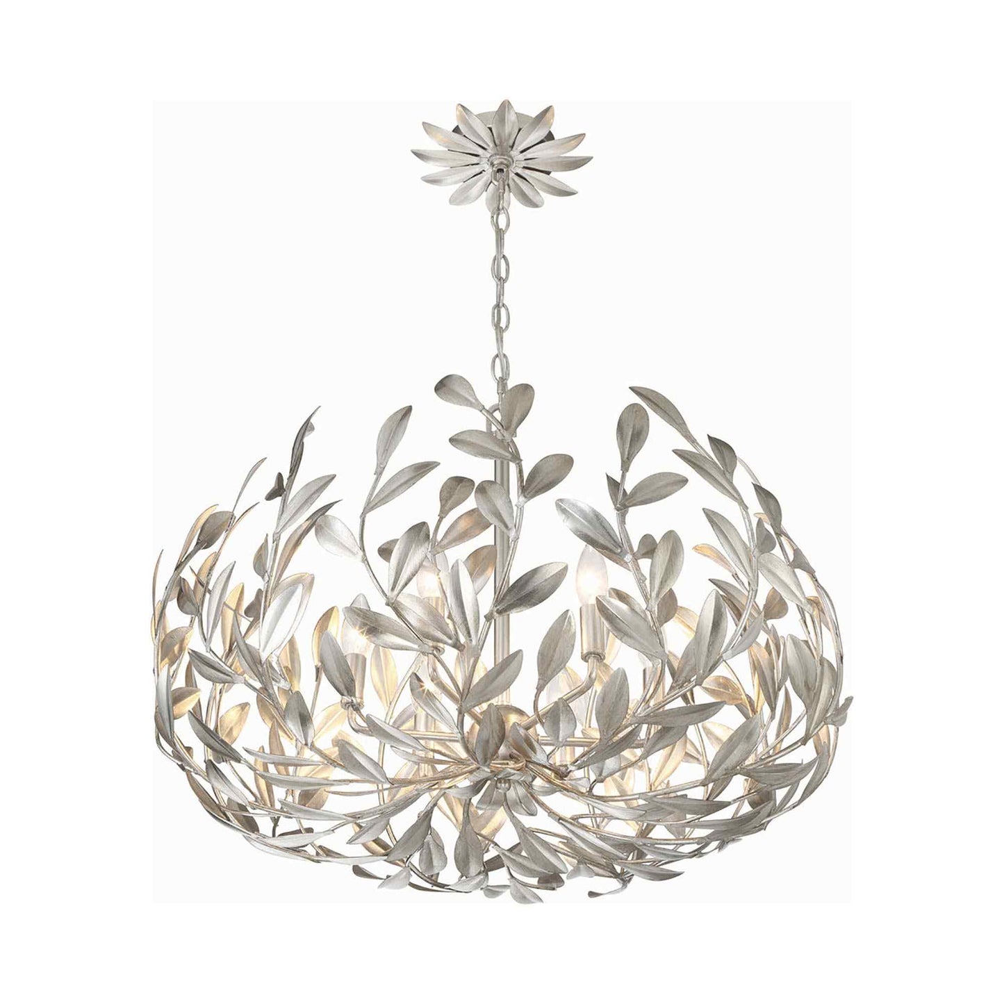Broche Leaf Chandelier in Detail.