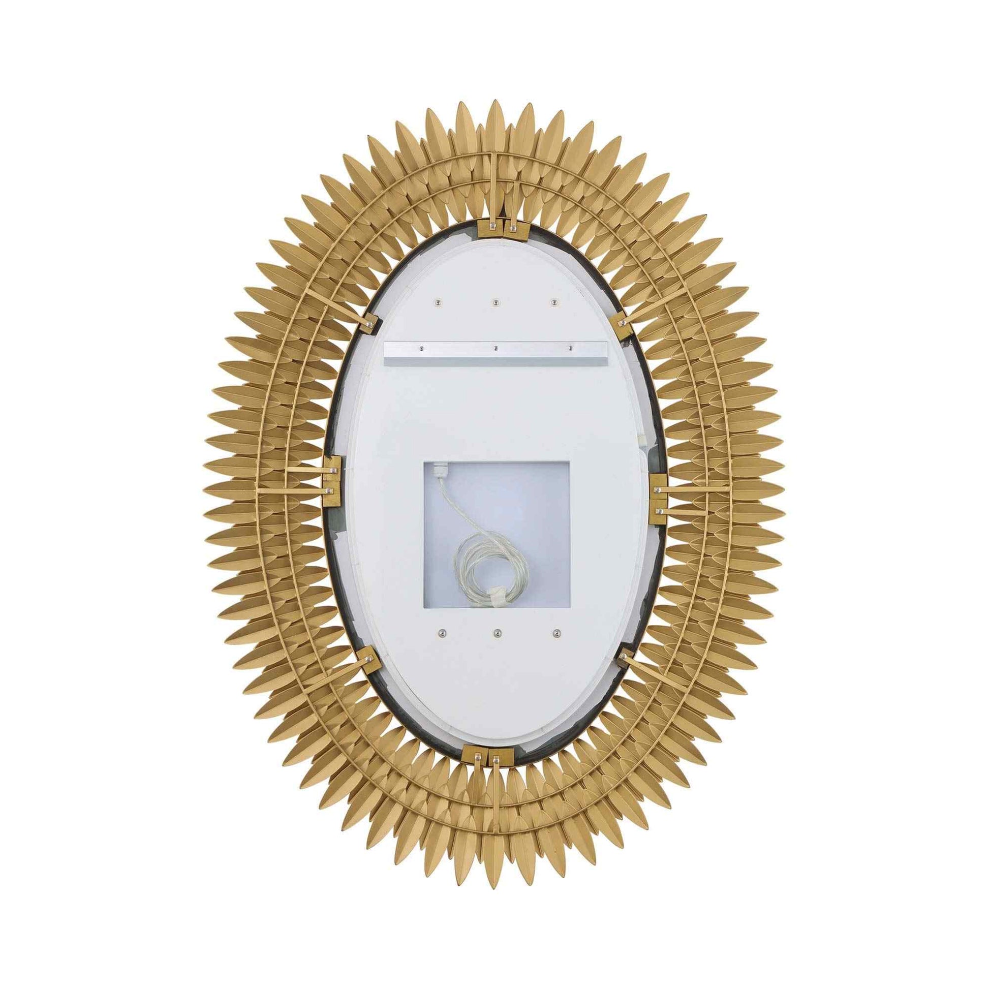 Broche LED Wall Mirror in Detail.