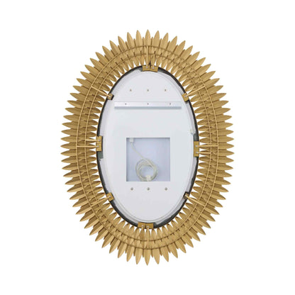 Broche LED Wall Mirror in Detail.