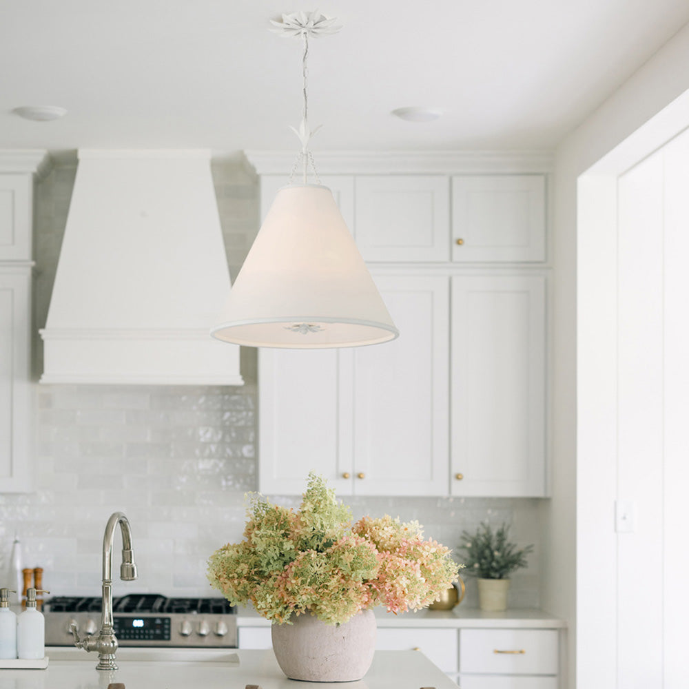 Broche Pendant Light in dinning room.