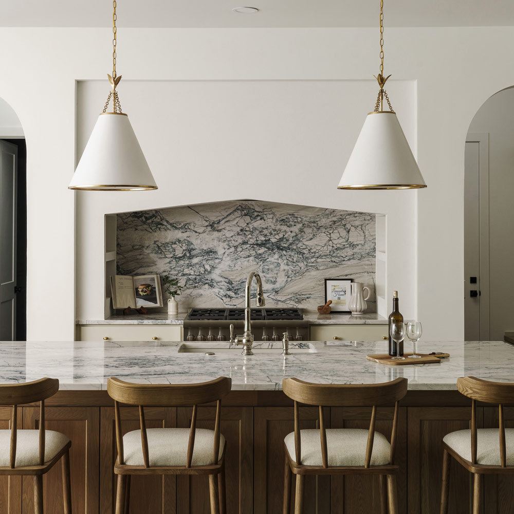 Broche Pendant Light in dinning room.