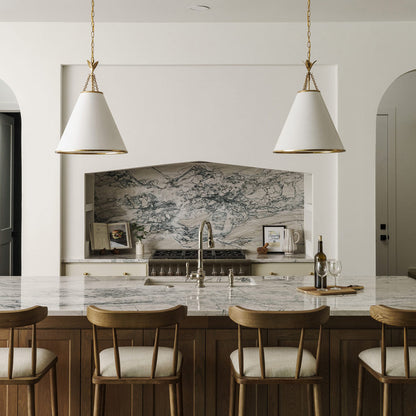 Broche Pendant Light in dinning room.