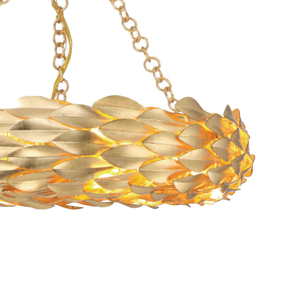 Broche Ring Semi Flush Mount Ceiling Light in Detail.