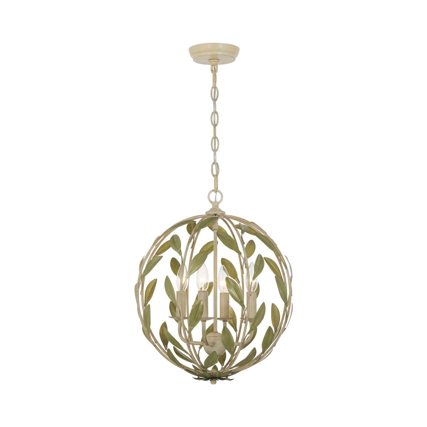Broche Sphere Chandelier in Detail.