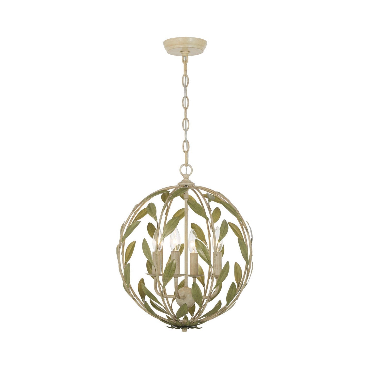 Broche Sphere Chandelier in Detail.