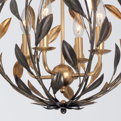 Broche Sphere Chandelier in Detail.