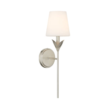 Broche Wall Light in Antique Silver (Glass/6-Inch).