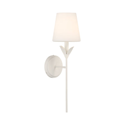 Broche Wall Light in Matte White (Glass/6-Inch).