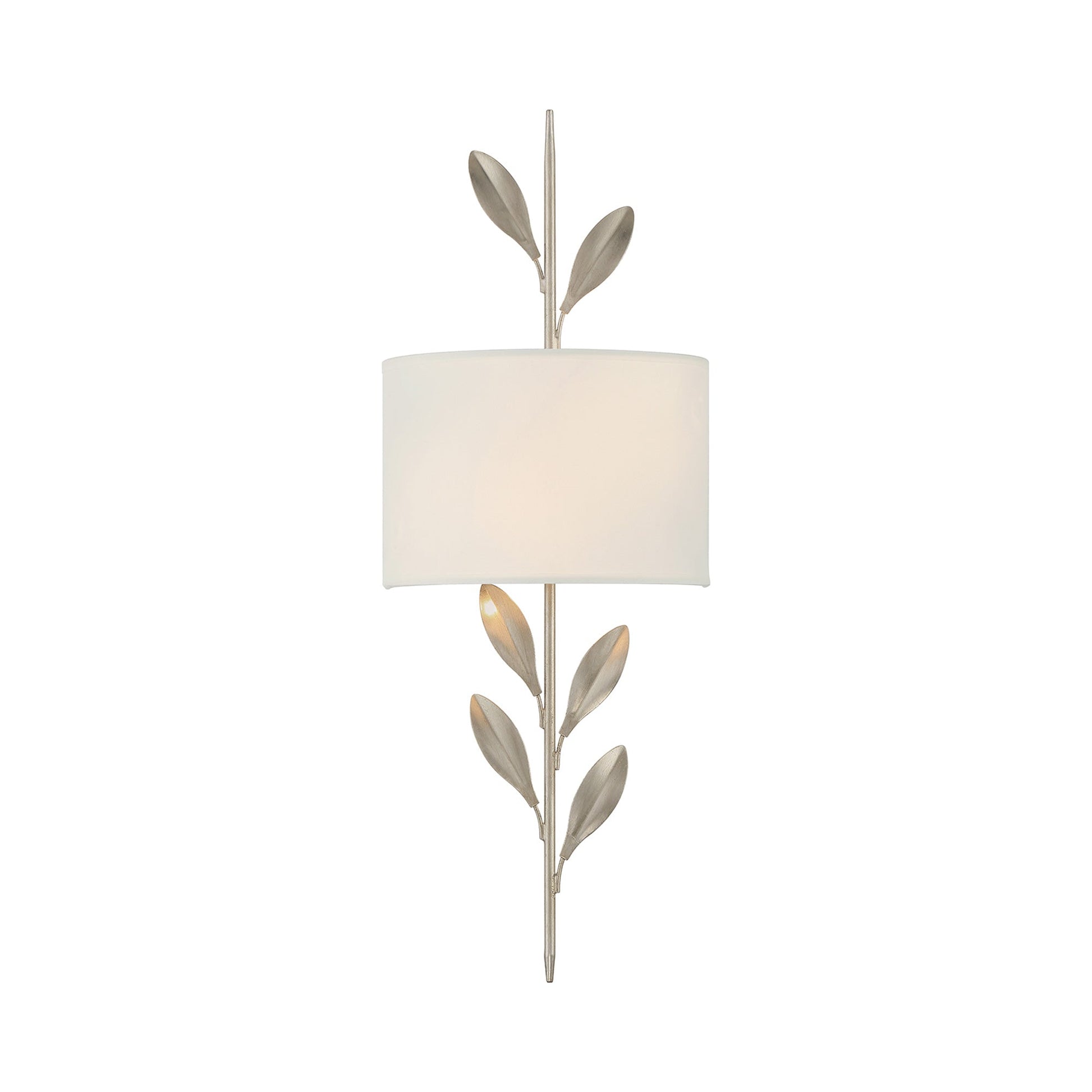 Broche Wall Light in Antique Silver (8.5-Inch).