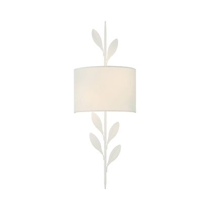 Broche Wall Light in Matte White (8.5-Inch).