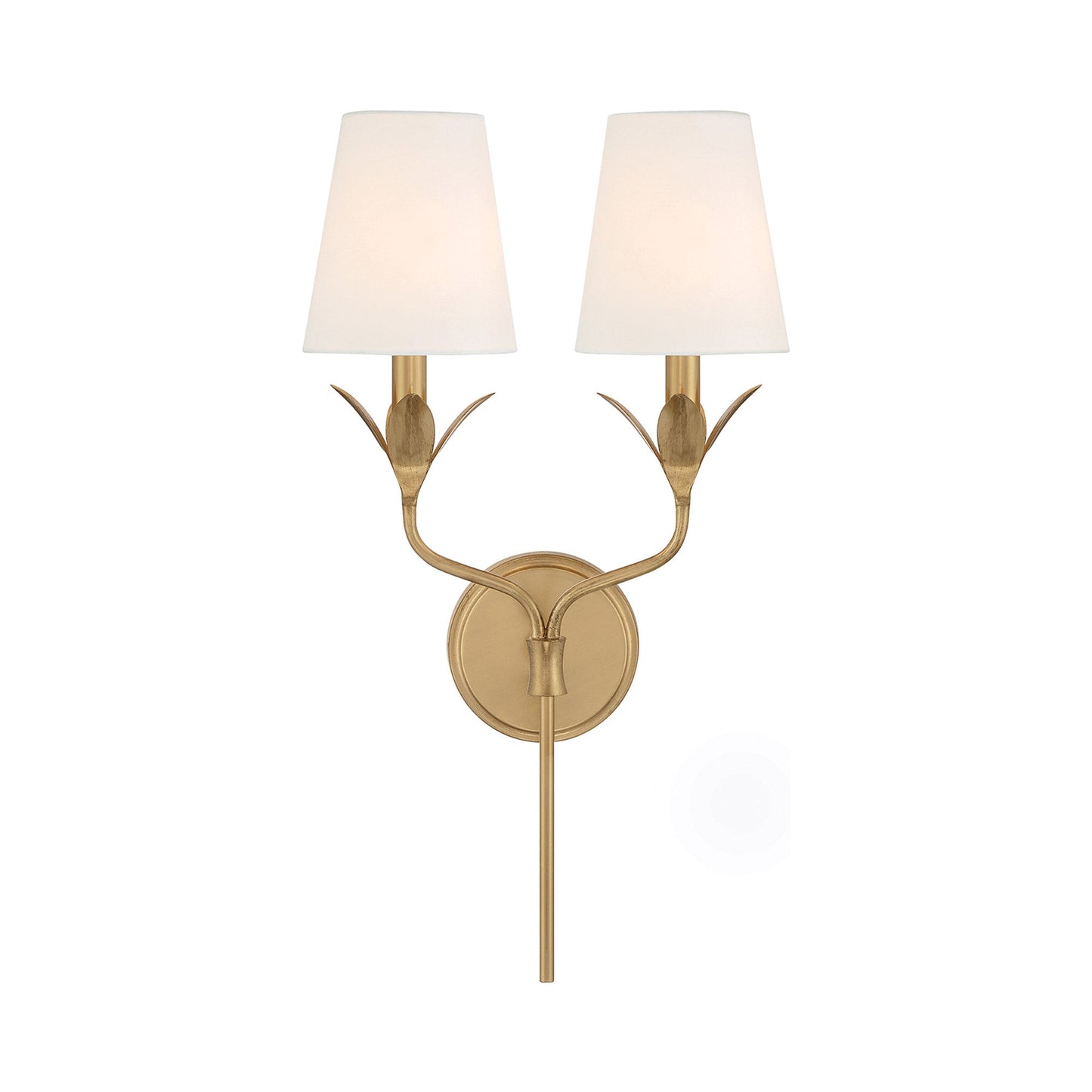 Broche Wall Light in Antique Gold (12-Inch).