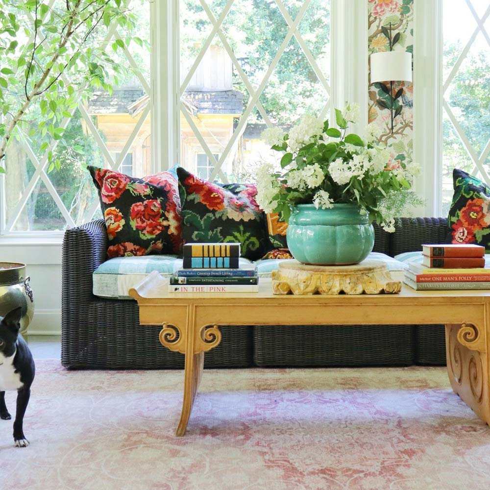 Broche Wall Light in living room.