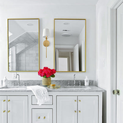 Broche Wall Light in bathroom.