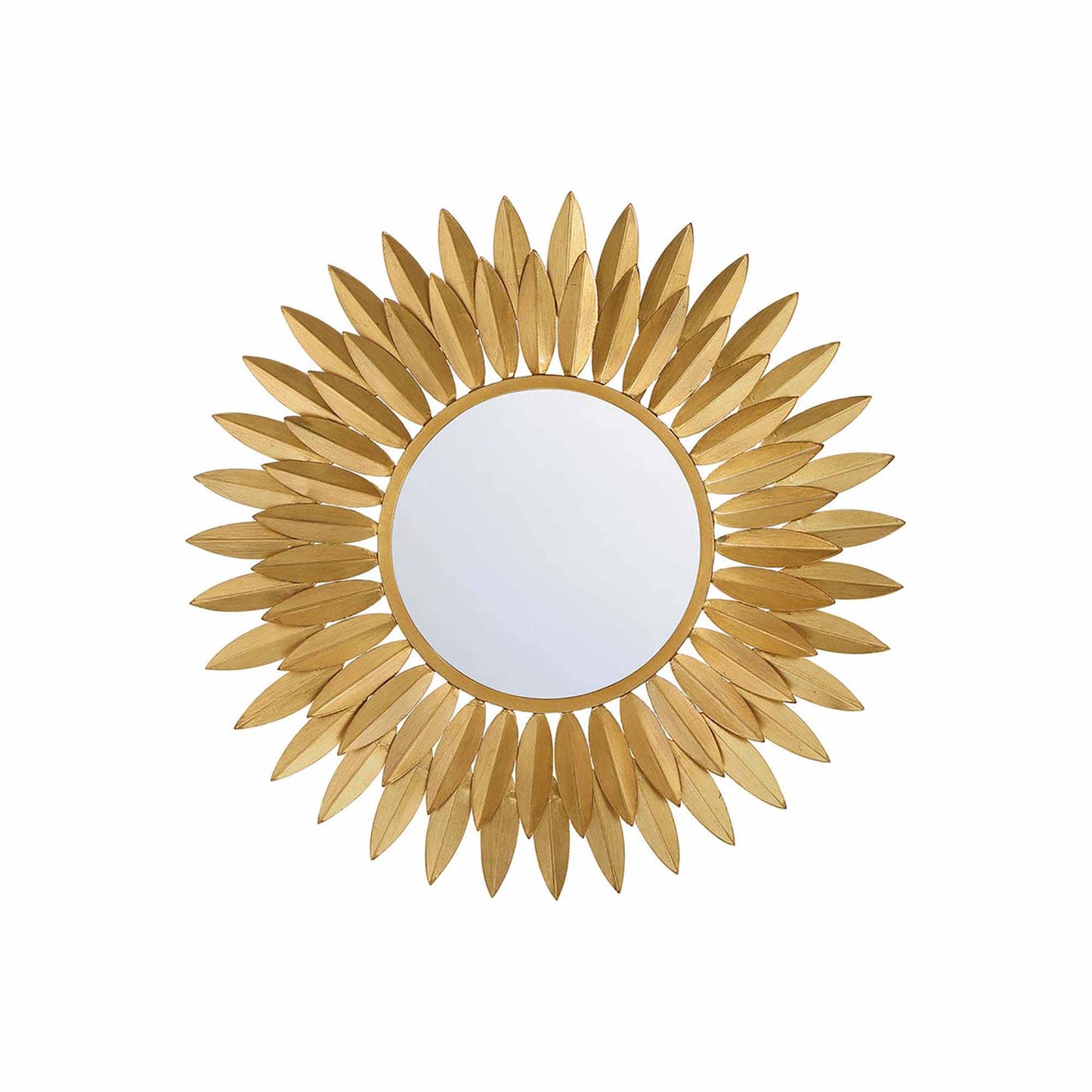 Broche Wall Mirror in Antique Gold (20-Inch).