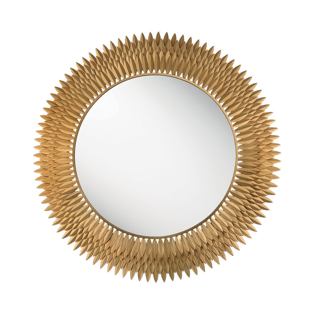 Broche Wall Mirror in Antique Gold (46.75-Inch).