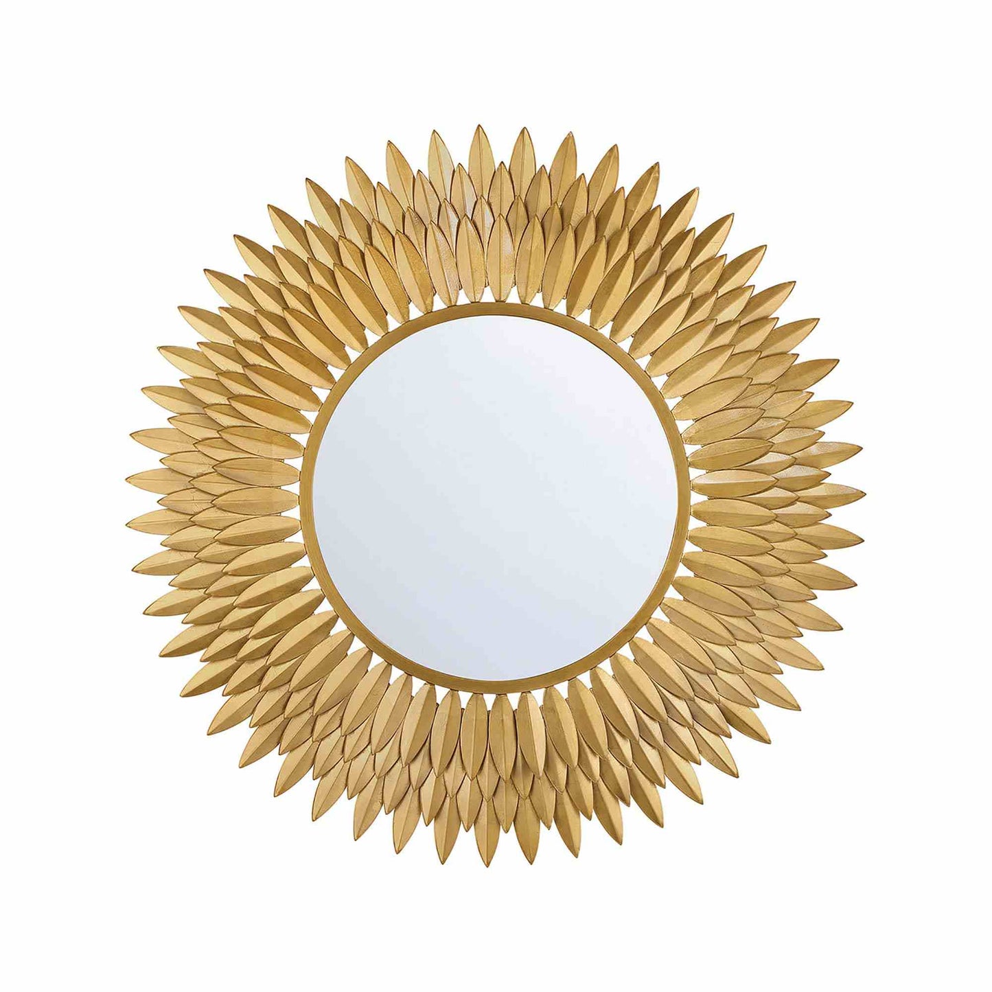 Broche Wall Mirror in Antique Gold (30-Inch).