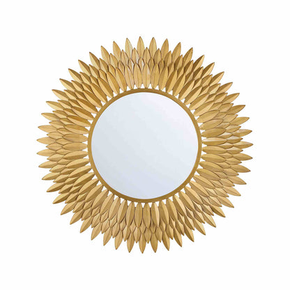Broche Wall Mirror in Antique Gold (30-Inch).