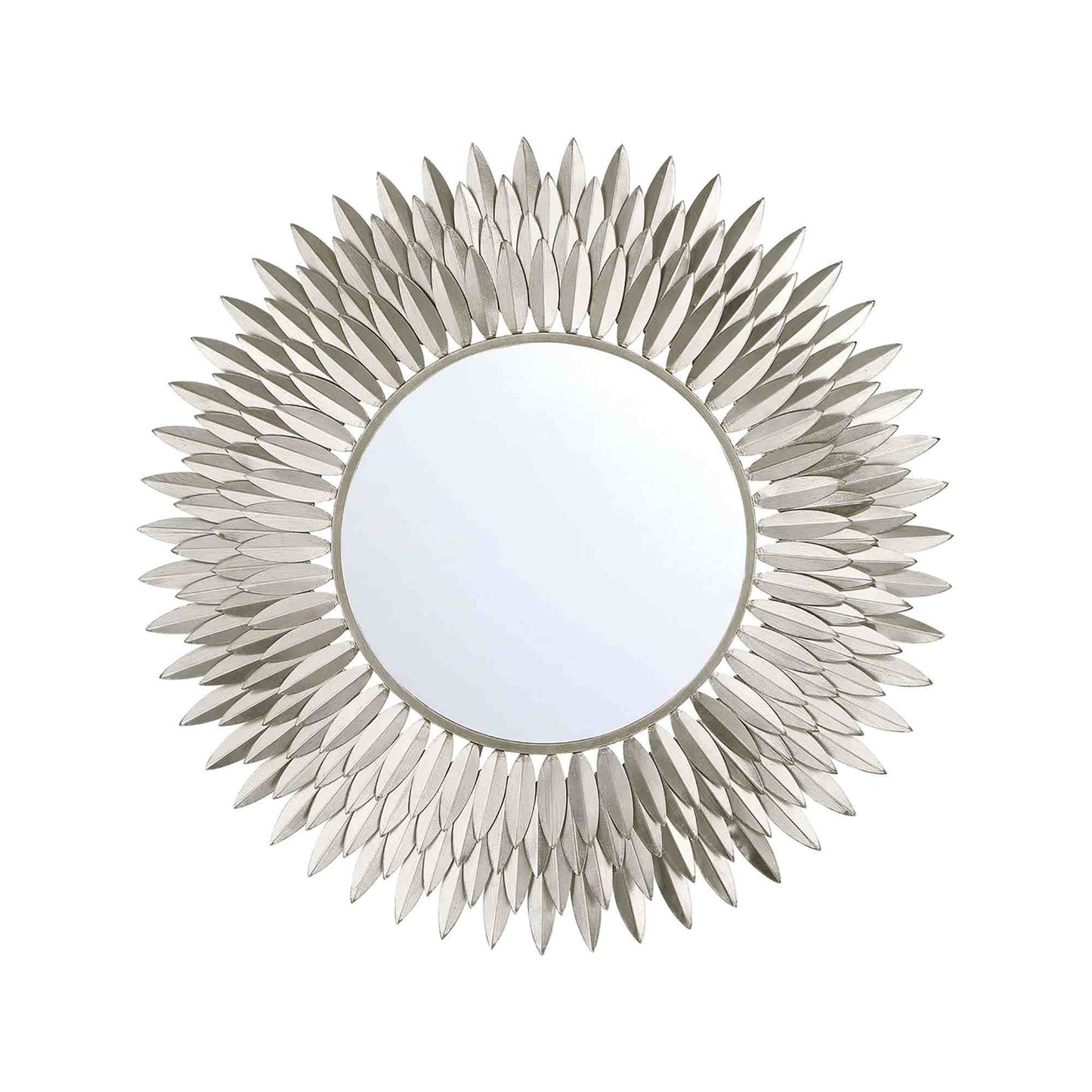 Broche Wall Mirror in Antique Silver (30-Inch).