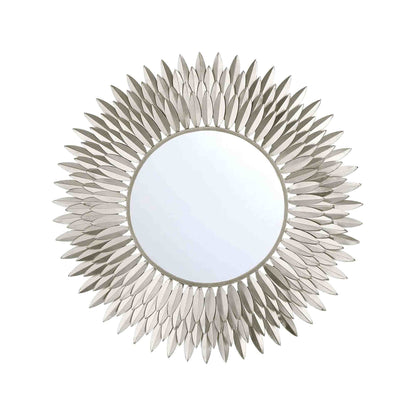 Broche Wall Mirror in Antique Silver (30-Inch).