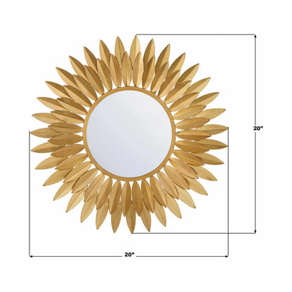 Broche Wall Mirror - line drawing.