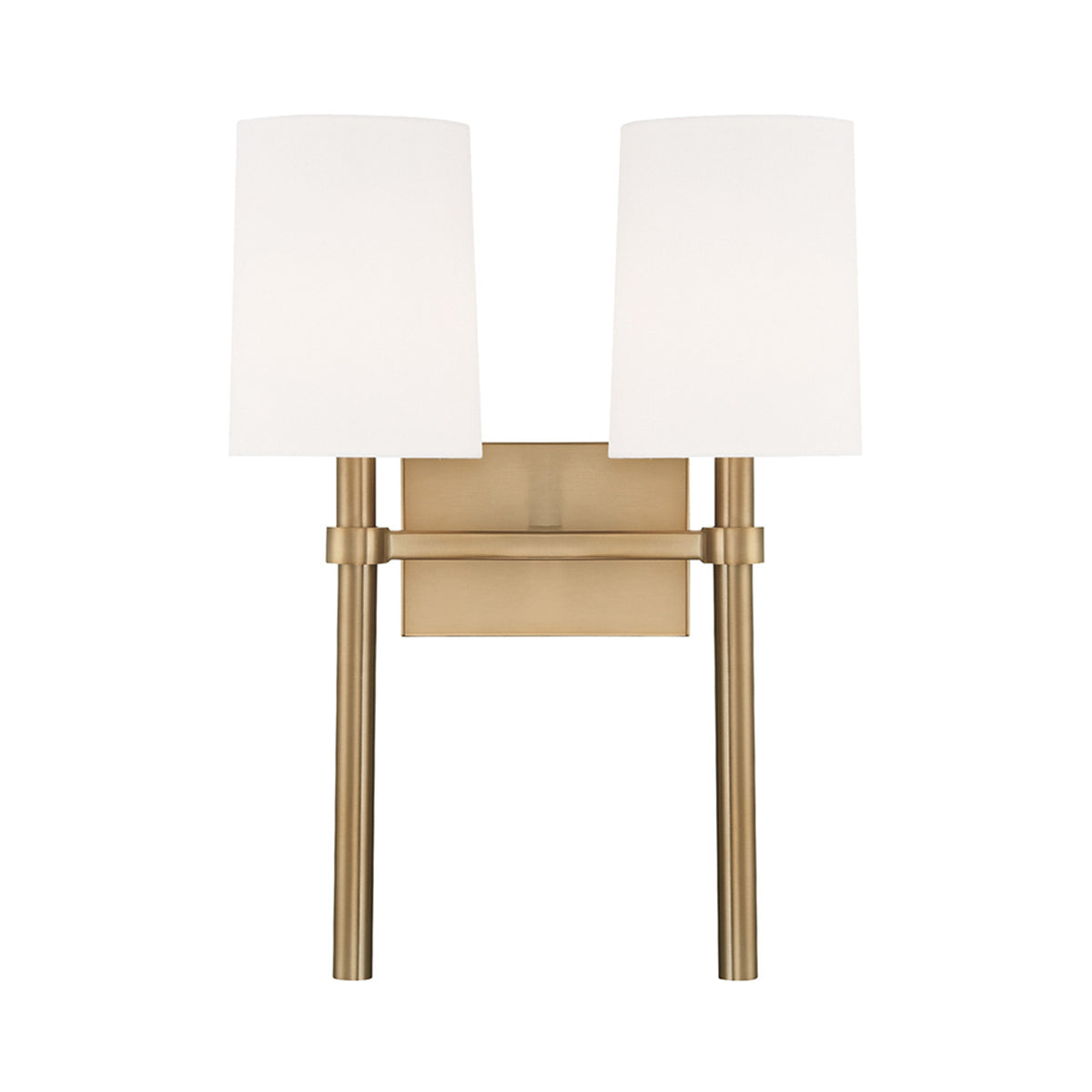 Bromley Wall Light in Vibrant Gold (2-Light).