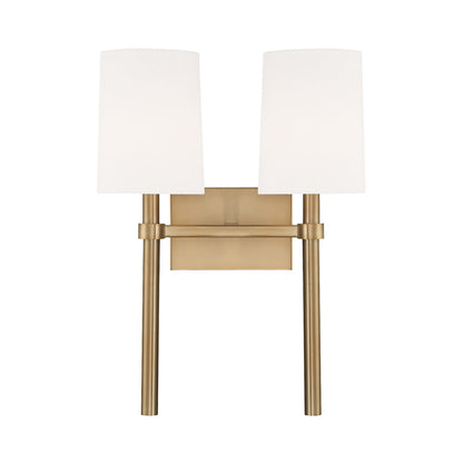 Bromley Wall Light in Vibrant Gold (2-Light).