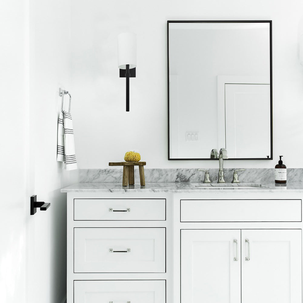 Bromley Wall Light in bathroom.