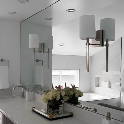 Bromley Wall Light in bathroom.