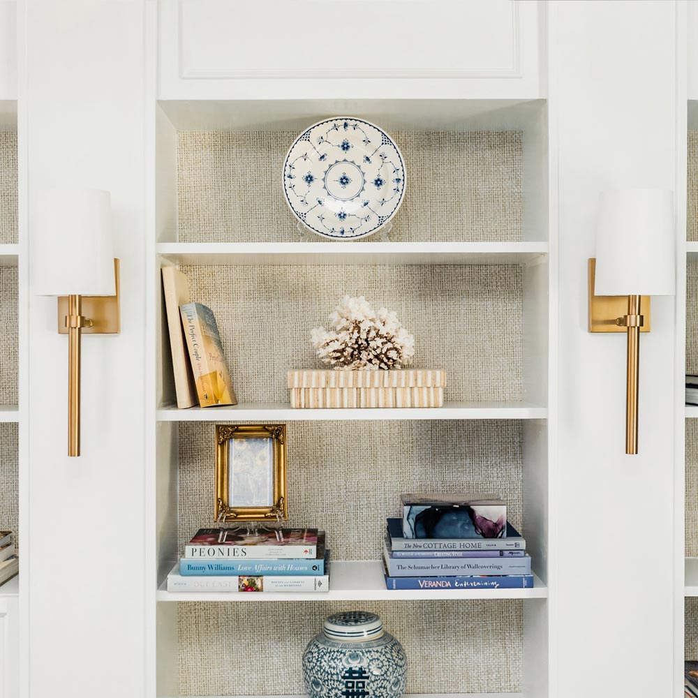 Bromley Wall Light in living room.