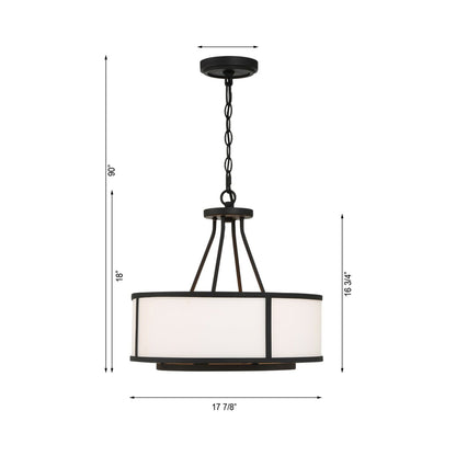 Bryant Chandelier - line drawing.