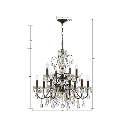Butler Chandelier - line drawing.