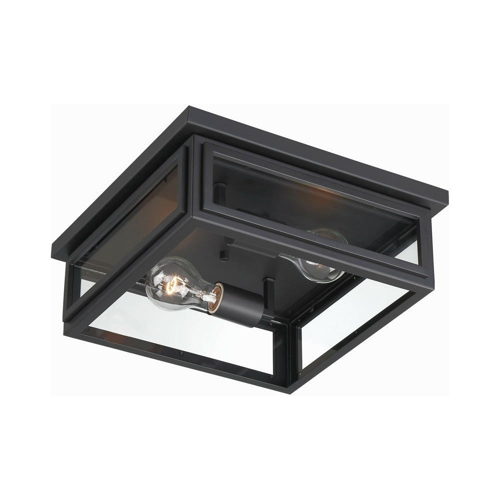 Byron Outdoor Flush Mount Ceiling Light in Detail.
